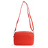 Bolso de bandolera con doble cremalleras Rojo Cora