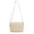 Bolso de bandolera con doble cremalleras Beige Cora