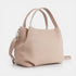 Bolso de mano de piel estilo saco para mujer nude Stefy