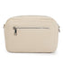 Bolso de bandolera con doble cremalleras Beige Cora