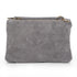 Bolso bandolera de piel de serraje con solapa Gris Cinti