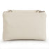 Bolso bandolera de piel con solapa Beige Cinti