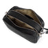 Bolso de bandolera con doble cremalleras Negro Cora
