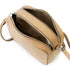 Bolso de bandolera con doble cremalleras Khaki Cora