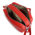 Bolso de bandolera con doble cremalleras Rojo Cora
