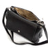 Bolso bandolera de piel con solapa Negro Cinti