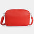 Bolso de bandolera con doble cremalleras Rojo Cora