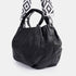 Bolso de mano de piel estilo saco para mujer negro Stefy