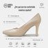 Zapatos de tacón 8cm de piel beige Tania