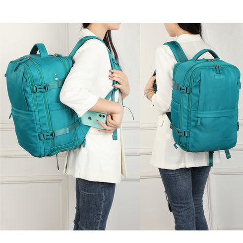 1990s Mochila de viaje cabina expandible para Ryanair 40x25x20-25cm,con bolsa de zapatillas,mochila casual