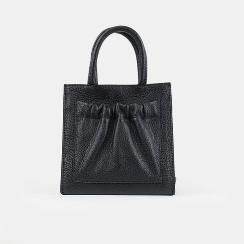 Bolso bandolera de piel pequeño mujer negro Carmen