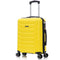 RAYKONG Maleta de Cabina 55x40x20cm Policarbonato (40L) semirígida Trolley pequeño Equipaje de Mano 4 Ruedas giratorios a 360º Cierre numérico - Amarillo