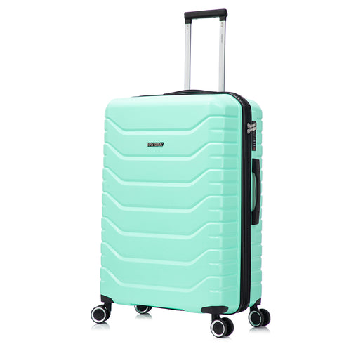 RAYKONG Maleta Grande Expandible ABS+Policarbonato 75x49x31cm - 33.50cm Extendido | 114L - 123L | 28 Pulgadas | 25kg semirígidas candado combinación - Menta