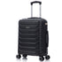RAYKONG Maleta de Cabina 55x40x20cm Policarbonato (40L) semirígida Trolley pequeño Equipaje de Mano 4 Ruedas giratorios a 360º Cierre numérico-Negro