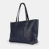 Bolso shopper para mujer de piel para personalizar azul marino Luna