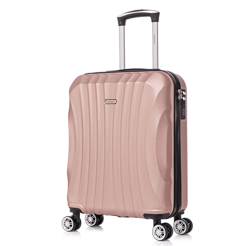 Raykong Maleta Cabina ABS 55x40x20cm (44L) - 20 Pulgadas RosaDorada - Waves