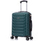 RAYKONG Maleta de Cabina 55x40x20cm Policarbonato (40L) semirígida Trolley pequeño Equipaje de Mano 4 Ruedas giratorios a 360º Cierre numérico- Verde