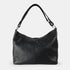 Bolso de hombro para mujer de piel con bandolera extensible negro Mara