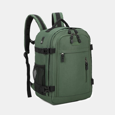 Raykong Mochila De Cabina Ryanair 40x20x25cm (20L) | Mochila De Viaje Impermeable Para Avión | Equipaje De Mano Resistente | Mochila Para Senderismo | Escolar | Trabajo - Verde