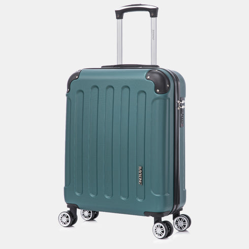 Raykong Maleta Cabina ABS 55x40x20cm (44L) Maxima aprovechamiento de espacio - 20 Pulgadas - Verde oscuro