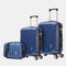 1990s Juego de Maletas Policarbonato Rígida 3 Piezas|Maleta Cabina 55cm|Maleta Mediana 68cm|Neceser 29cm|AzulMarino