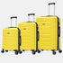 Raykong Juego de maletas 3 piezas | Maleta Cabina 55cm | Mediana Expansible 65cm | Grande Expansible 75cm - Watt (Amarillo)