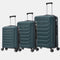 Raykong Juego de maletas 3 piezas | Maleta Cabina 55cm | Mediana Expansible 65cm | Grande Expansible 75cm - Watt (Verde)