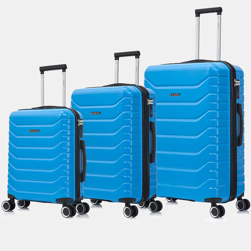 Raykong Juego de maletas 3 piezas | Maleta Cabina 55cm | Mediana Expansible 65cm | Grande Expansible 75cm - Watt (Turquesa)