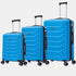 Raykong Juego de maletas 3 piezas | Maleta Cabina 55cm | Mediana Expansible 65cm | Grande Expansible 75cm - Watt (Turquesa)