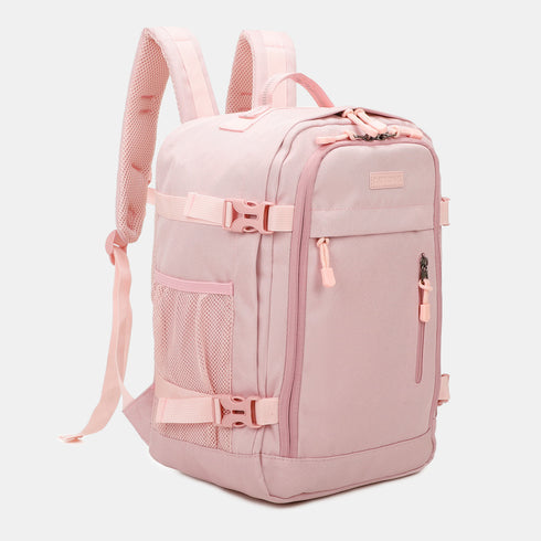 Raykong Mochila De Cabina Ryanair 40x20x25cm (20L) | Mochila De Viaje Impermeable Para Avión | Equipaje De Mano Resistente | Mochila Para Senderismo | Escolar | Trabajo - Rosa