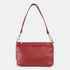 Bolso bandolera de piel para mujer con asa corta burdeos Martina