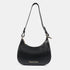 Bolso de hombro para mujer de piel saffiano con bandolera larga negro Maribel