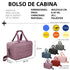 Raykong Bolsa de cabina convertible en mochila 40x20x25cm Ryanair 10kg equipaje de mano bolso de cabina Vueling morado