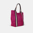 Bolso tote de piel serraje para mujer fucsia Sarah