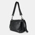 Bolso bandolera de piel para mujer con asa corta negro Martina