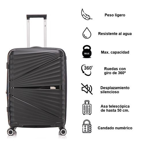 1990s Maleta Mediana extensible 65cm Choco Negro