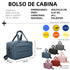 Raykong Bolsa de cabina convertible en mochila 40x20x25cm Ryanair 10kg equipaje de mano bolso de cabina Vueling azul marino