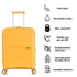 1990s Maleta Mediana extensible 65cm - Choco (Amarillo)