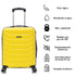 Raykong Juego de maletas 3 piezas | Maleta Cabina 55cm | Mediana Expansible 65cm | Grande Expansible 75cm - Watt (Amarillo)