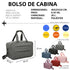 Raykong Bolsa de cabina convertible en mochila 40x20x25cm Ryanair 10kg equipaje de mano bolso de cabina Vueling gris