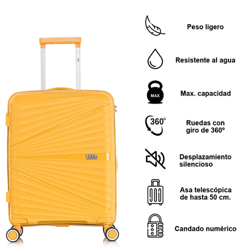 1990s Maleta Grande extensible 75cm - Choco (Amarillo)