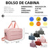Raykong Bolsa de cabina convertible en mochila 40x20x25cm Ryanair 10kg equipaje de mano bolso de cabina Vueling rosa