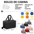 Raykong Bolsa de cabina convertible en mochila 40x20x25cm Ryanair 10kg equipaje de mano bolso de cabina Vueling negro