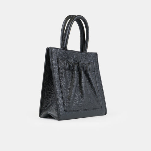 Bolso bandolera de piel pequeño mujer negro Carmen