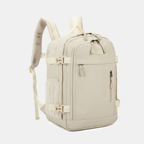 Raykong Mochila De Cabina Ryanair 40x20x25cm (20L) | Mochila De Viaje Impermeable Para Avión | Equipaje De Mano Resistente | Mochila Para Senderismo | Escolar | Trabajo - Beige