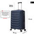 RAYKONG Maleta Grande Expandible ABS+Policarbonato 75x49x31cm - 33.50cm Extendido | 114L - 123L | 28 Pulgadas | 25kg semirígidas candado combinación - AzulMarino