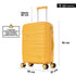 Maleta de cabina 55x38x22 cm (44L) Polipropileno - Candado Incrustado - 20 Pulgadas - Amarillo - Bass