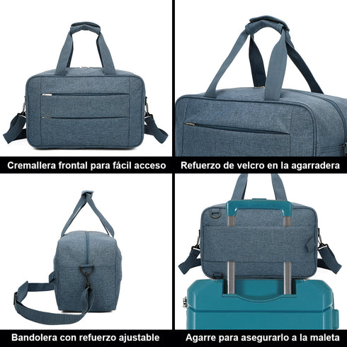 Raykong Bolsa de cabina convertible en mochila 40x20x25cm Ryanair 10kg equipaje de mano bolso de cabina Vueling azul marino