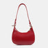 Bolso de hombro para mujer de piel saffiano con bandolera larga rojo Maribel