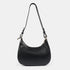 Bolso de hombro para mujer de piel saffiano con bandolera larga negro Maribel